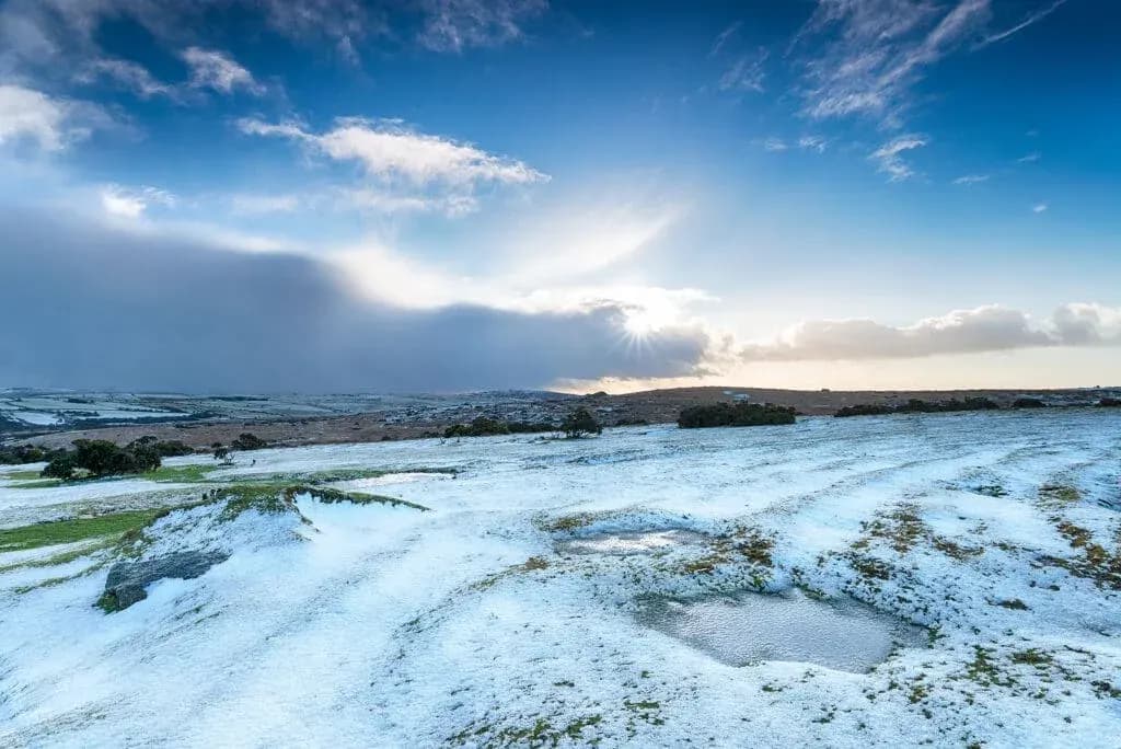 Snow On Bodmin Moor, Cornwall