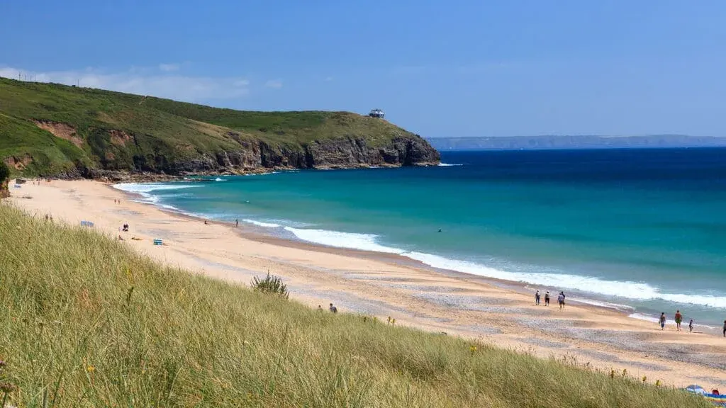 A glorious summer day at Praa Sands Beach, Cornwall