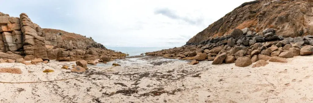 Low tide at Porthgwarra Beach, Nr. Porthcurno, Cornwall