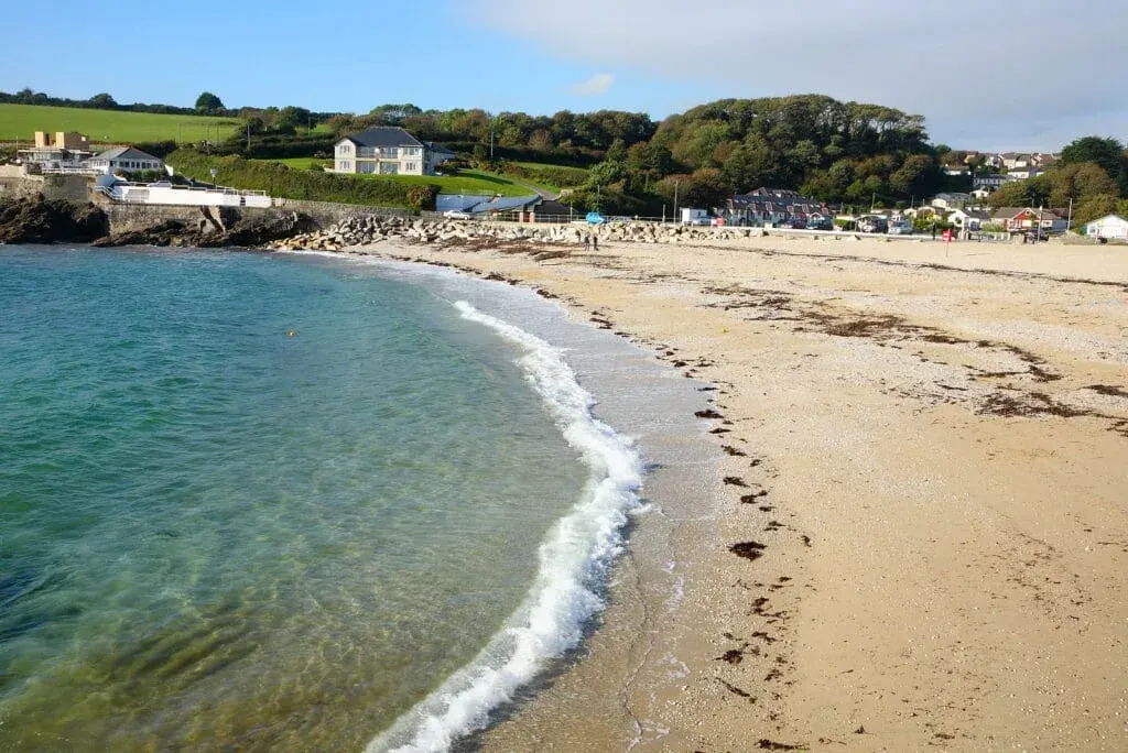 Low tide at Swanpool Beach, Falmouth, Cornwall