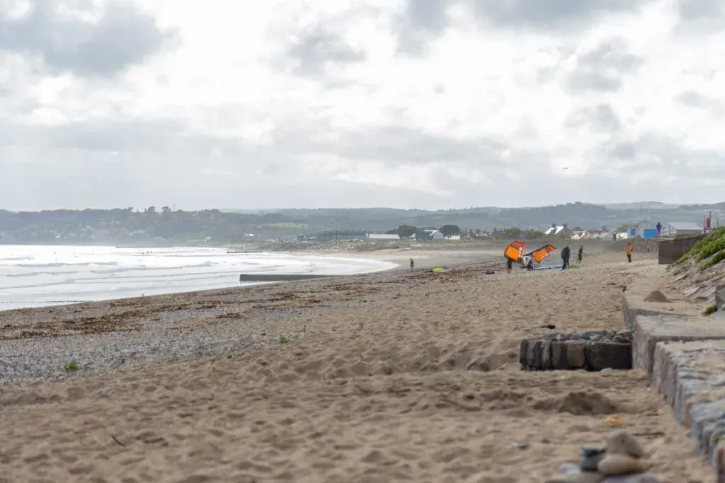 Low tide at Marazion Beach, near Penzance, Cornwall