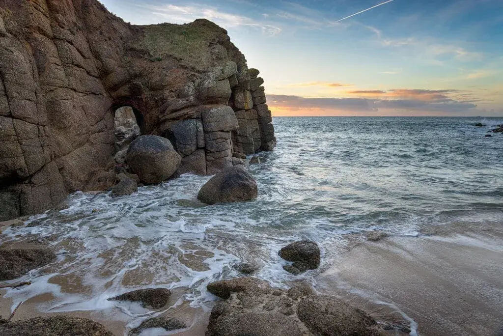 High tide at Porthgwarra Cove, Cornwall