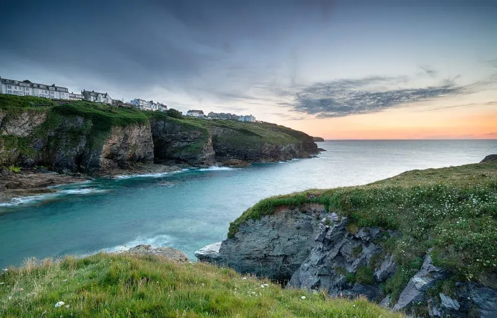 Dusk over Port Gaverne, Port Isaac, Cornwall