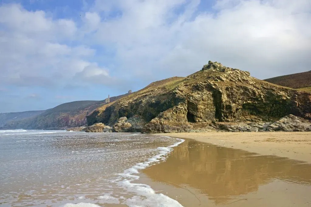 A winter walk on Chapel Porth Beach, St Agnes, Cornwall