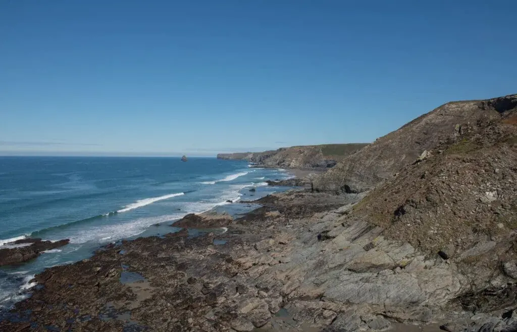 Tregardock Beach, is located on the North Cornwall coast, overlooking the Atlantic ocean.