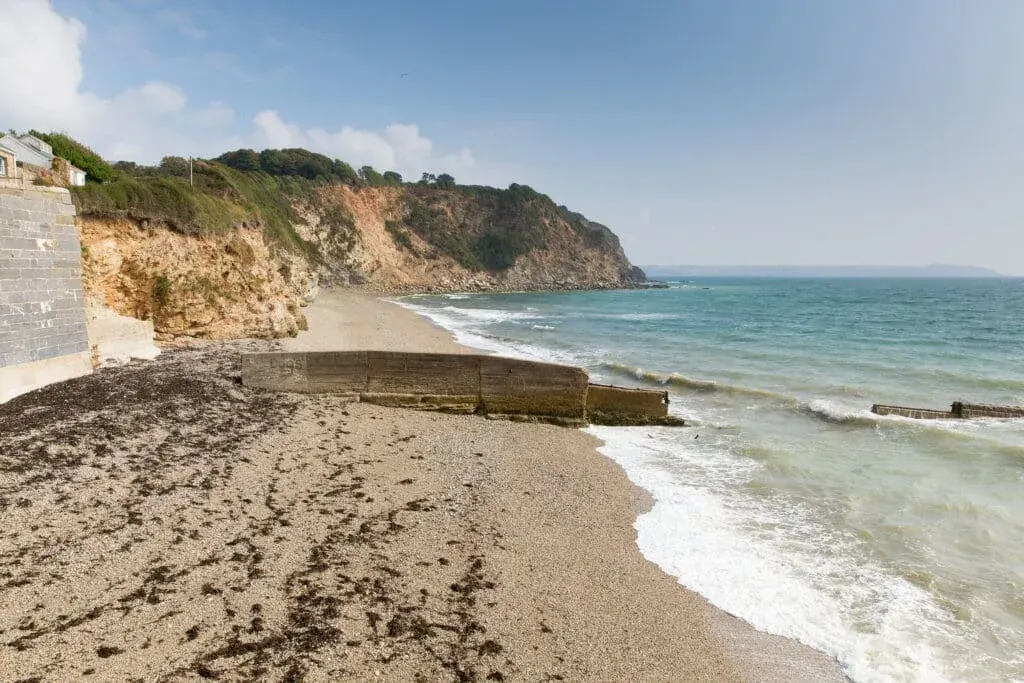 Waves on Charlestown Beach near St Austell, Cornwall