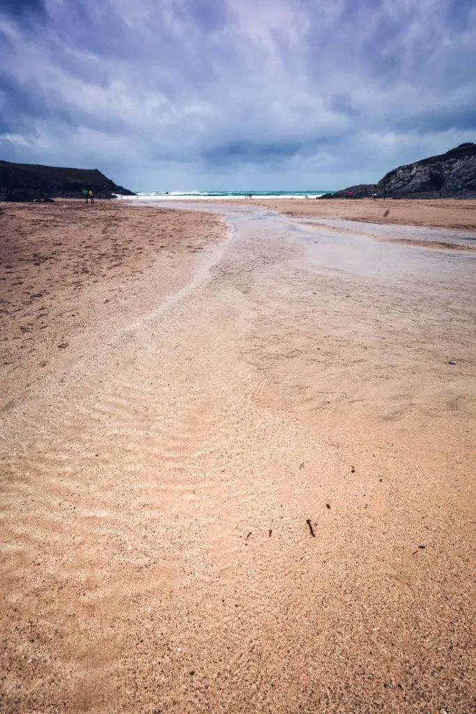 A spring afternoon at Polly Joke (also known as Porth Joke) beach, near Newquay, Cornwall