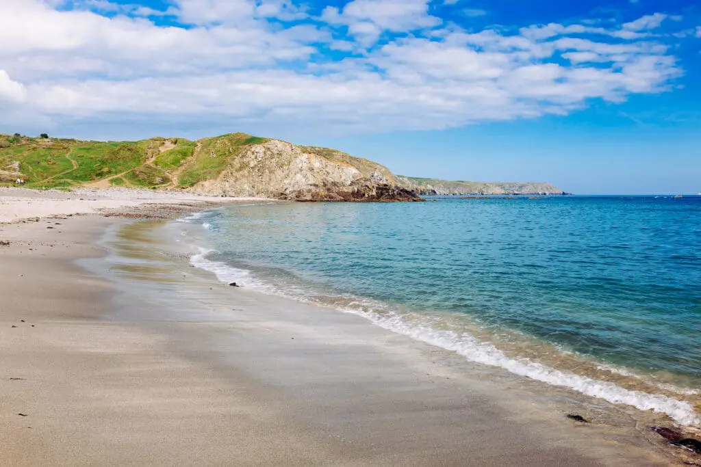 Low tide at Kennack Sands Beach, Lizard Peninsula, Cornwall